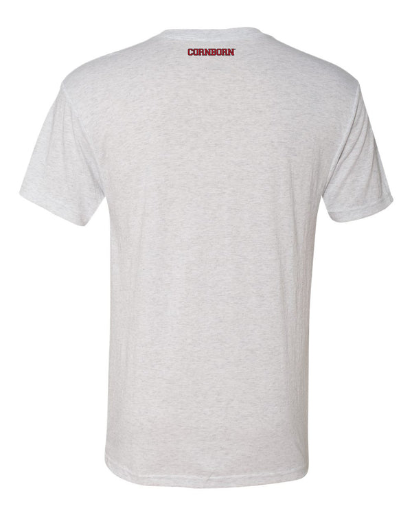 Premium Ultra-Soft Tri-Blend Nebraska Cornhuskers Football Berringer & Osborne Statue Tee Shirt